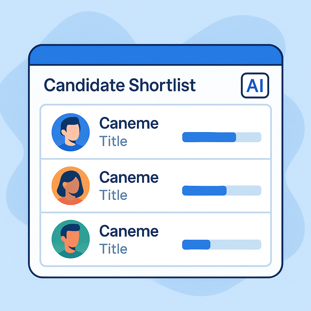 Candidate shortlist UI